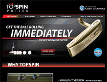 Tablet Screenshot of golftopspin.com